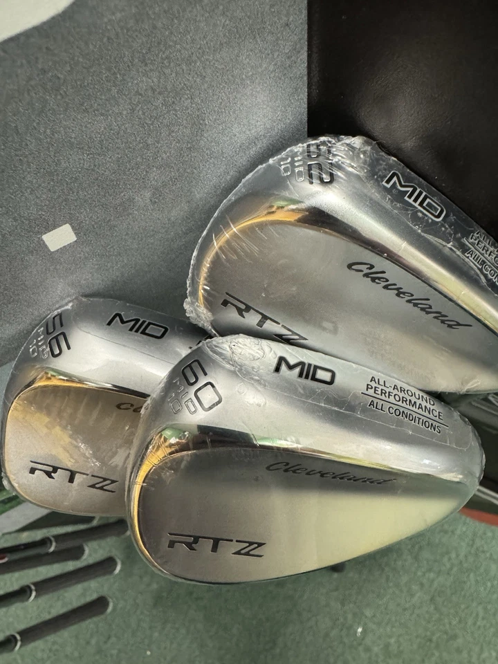 New! Cleveland RTZ Tour Satin  52, 56, 60 Wedge Set - All Mid Bounce - Image 2 of 4