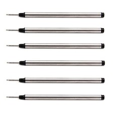 6 PCS Black 0.5 Tip Rollerball Pen Refills 113mm Compatible with Mont Blanc