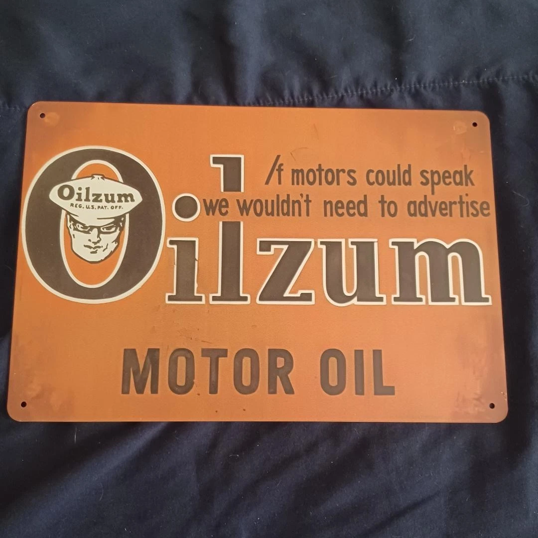 Oilzum In Collectible Gas & Oil Advertising Signs for sale | eBay