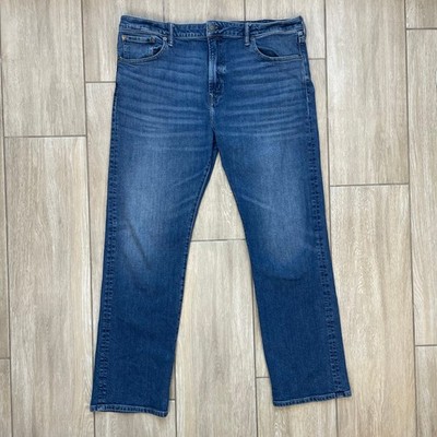 Classic American Eagle Relaxed Straight Jeans Mens 40x32 Medium Wash Stretch