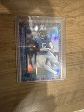 2025 Topps Chrome Football Rico Dowdle #43 Neon Pulse Refractor