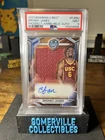 2023 Bowman University Chrome Bronny James Prospect Jumbo Relic Auto PSA 9