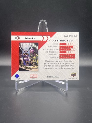 2022-23 Cubierta Superior Marvel Anual #60 Monolito Azul Brillo Variante - Imagen 2 de 2