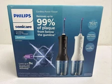 Philips Sonicare Cordless Rechargeable Power Water Flosser 2-Pack