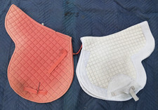 2 Sella inglese sagomata usata rosa bianca Roma scuola salto spettacolo