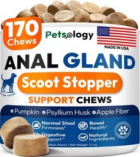 Anal Gland Support Chews for Dogs - 170 Count - Digestive Health