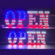 Us Flag Design 30x10 Led Open Sign Ultra-bright Pixel Lamp Remote Control Us Flag Design 30x10 Led Open Sign Ultra-bright Pixel Lamp Remote Control