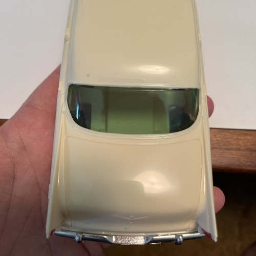 1956 Plymouth Belvedere 4 Door Plastic Promo Model By Johan 1/25 Scale White - Picture 9 of 12