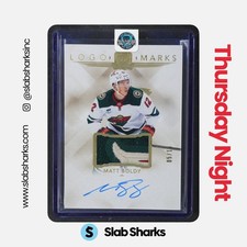2024 UPPER DECK THE CUP #LM-MB MATT BOLDY LOGOMARKS GOLD AUTO PATCH /10