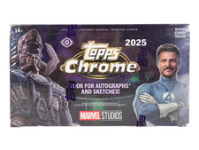 2025 Topps Marvel Studios Chrome Hobby Box Brand New Sealed
