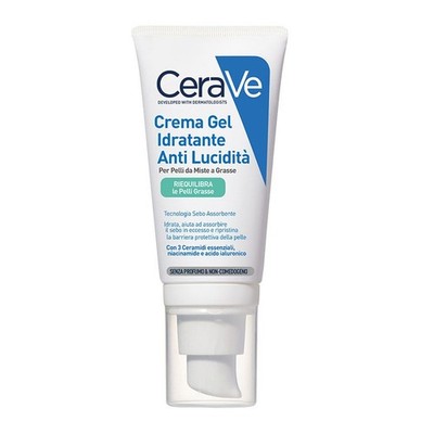 CeraVe Crema Gel Viso Idratante Anti-lucidità, Per Pelli da Miste a Grasse, con 