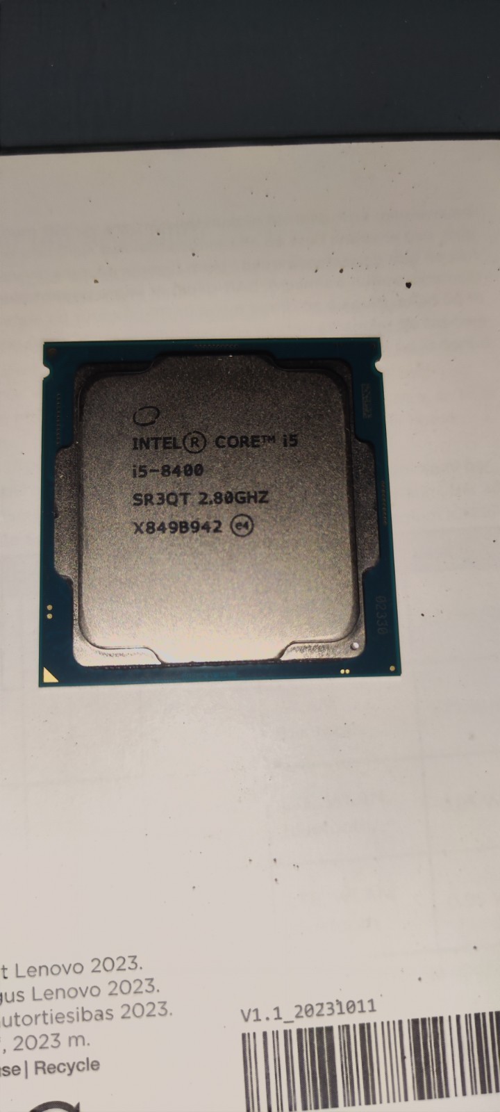 CPU Intel Core i5-8400 SR3QT 2.80GHZ
