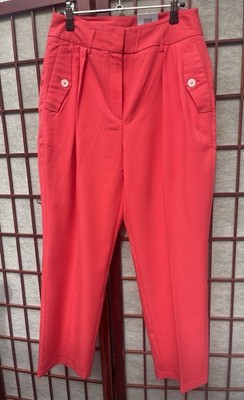 Taifun Hose Bundfalten Seitentaschen Business Elegant Gr.36 Koralle Neu 119,99 