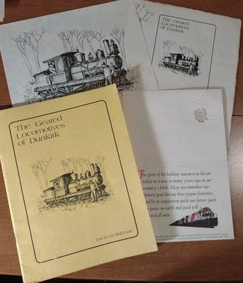 The Geared Locomotives of Dunkirk by David M. Hoffman 1979  SIGNED + Extra Items