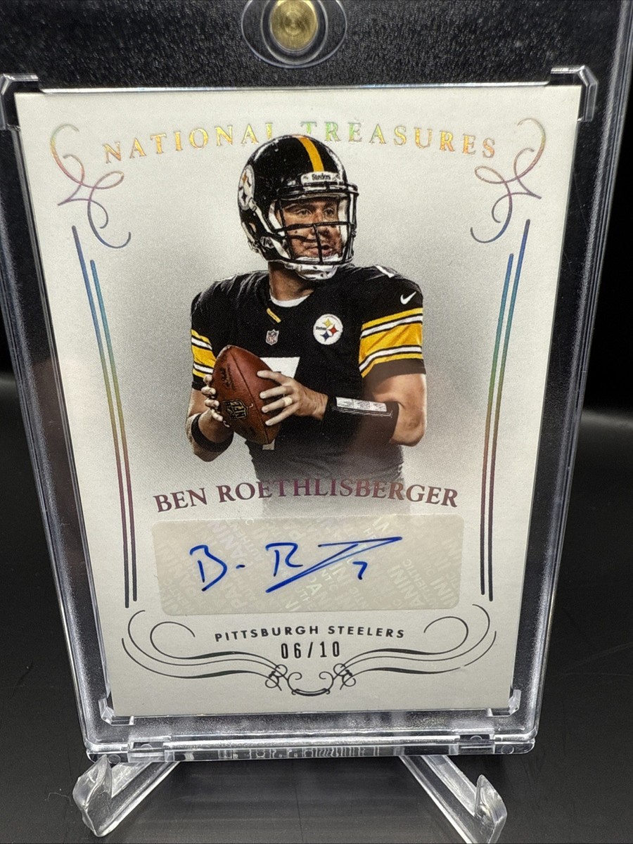 BEN ROETHLISBERGER 2014 Panini National Treasures Autograph /10