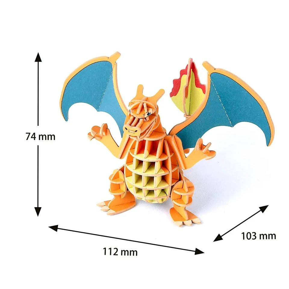 Charizard 3D puzzle Paper Art si-gu-mi PLUS Pokémon Japanese Exclusive - Image 2 of 4