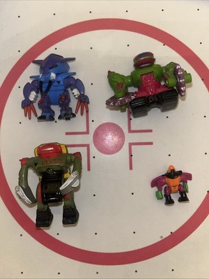 Mirco Machines Z-bots Bitebots: Bitusk, Dicer, Gashanold, Air Rayd Set Complete