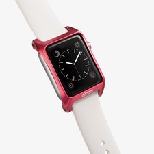 VAWiK Production surround bezel Aluminum red for Apple Watch 42mm Woven Nylon