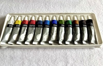 Daler-Rowney Oil Paint Studio Set 12 Tubes Unopened