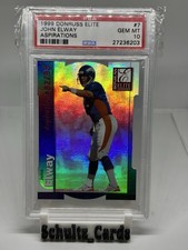 1999 Donruss Elite RARE RED ASPIRATIONS DIE-CUT /93 John Elway POP 1 PSA 10