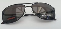 CARRERA SUNGLASSES 65 BLACK POLARIZED - SUPERB - BRAND NEW - WITH CASE