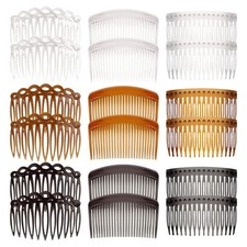 18 Pieces French Side Combs, FHDUSRYO Plastic Side Twist Decorative Comb with...