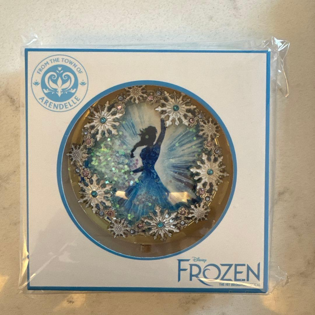 Disney Frozen Anna & Elsa Compact Mirror ＆ Tin case Official Broadway ...