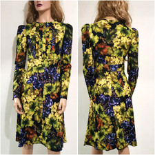 🆓US🛃  Dolce&Gabbana grapes and leaves printed cady Dress IT 40