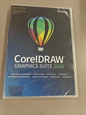CorelDraw Graphics Suite 2021 per Windows Illustrazione Photo Editing NUOVO DI ZECCA