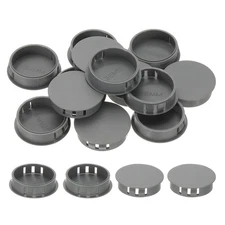 Plastic Hole Plugs, 55 Pcs 1 1/2"(38mm) Round Plastic Hole Caps, Gray