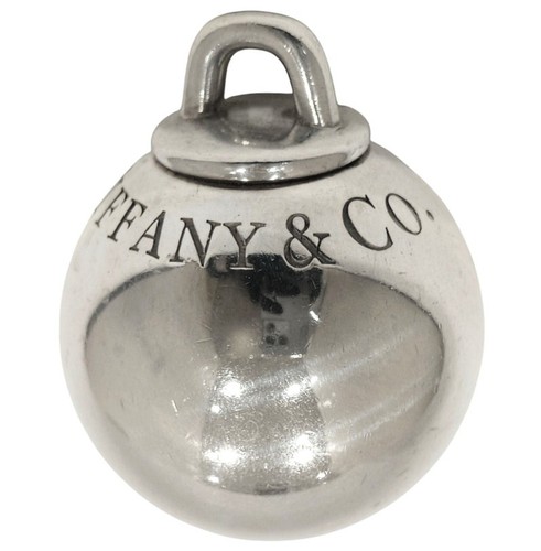 Tiffany & Co. Tiffany HardWear Ball Silver 925 Pendant Necklace Top Charm