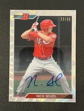 Nick Senzel 2017 Bowman High Tek Auto 1992 Variation /35 Reds 