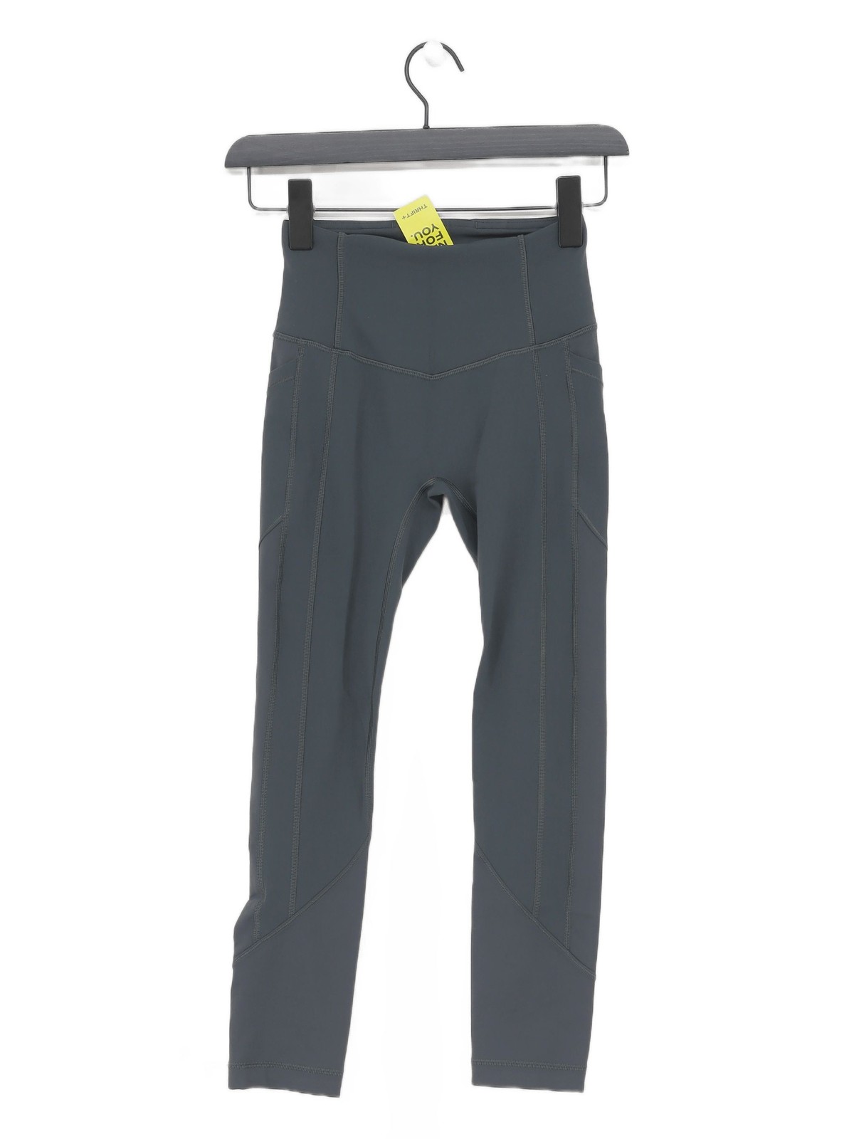 ALTRA Lululemon Leggings Donna UK 4 Grigio 100% Altro Cropped