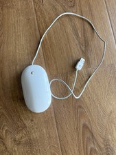 Apple A1152 Mighty Mouse USB Wired Optical Tested Works