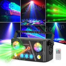 5in1 Disco Effect lighting RGB LED Beam DMX DJ Party Stage Laser Projector Light