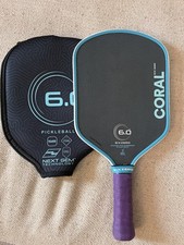 Six Zero Coral 6.0 RCD 16MM Pickleball Paddle Blue Model Coral