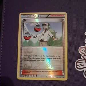 Trainer N 92/101 Noble Victories Reverse Holo Pokémon Card TCG NM