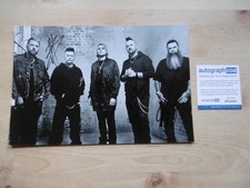 Three Days Grace Band signed 8x12 inch photo autographs ACOA