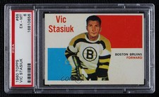 1960-61 Topps Vic Stasiuk #66 PSA 6 0o5t