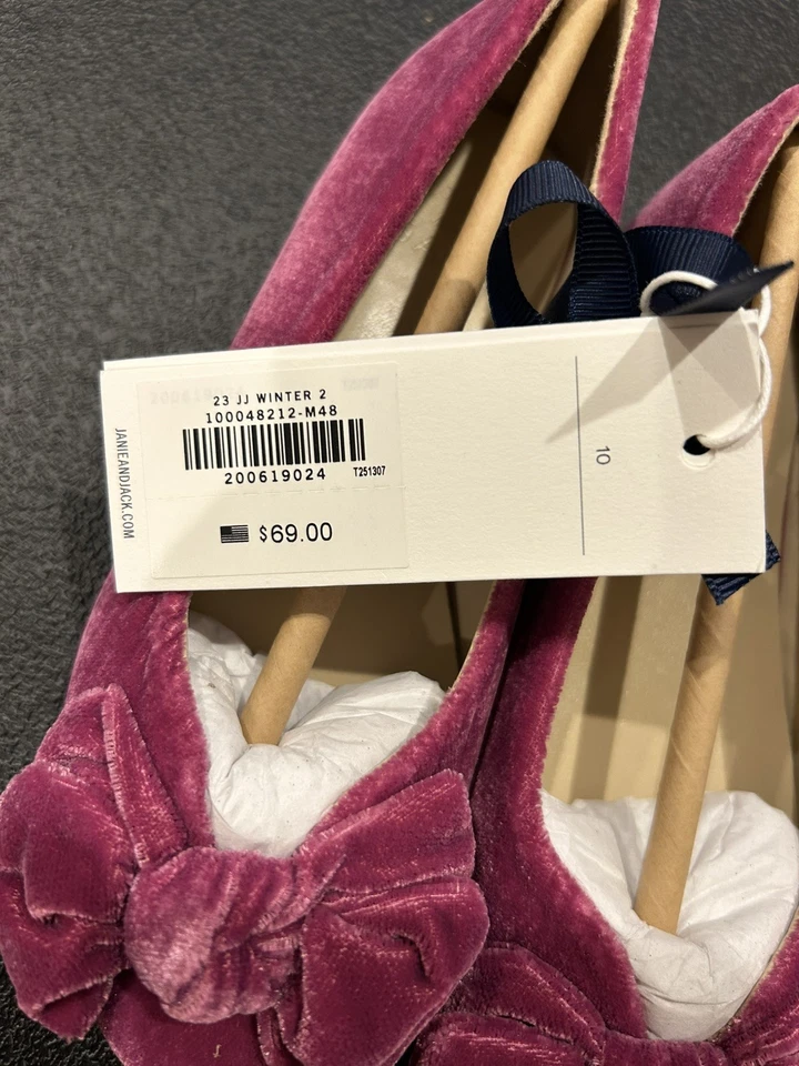 Новый с Ярлыками Janie и Jack Velveteen праздник плоскостях размер 10 ребенка ясельного возраста - Изображение 3 из 4