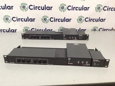 2X Extron Rack Mount MMX 32 VGA A W/ Mini Power Amplifier & MLA VC10 Plus