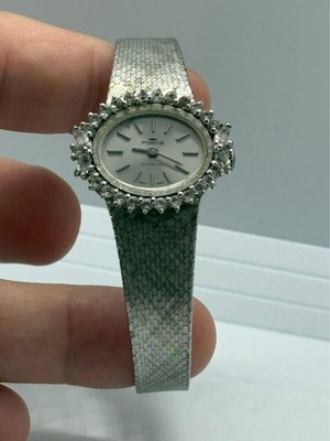 FORTIS Ladies Antique Hand-Winding Watch Silver Tone Working Vintage