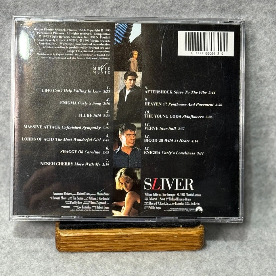 Sliver Music From The Motion Picture CD Sharon Stone William Baldwin 1993 — 第 2/3 张图片