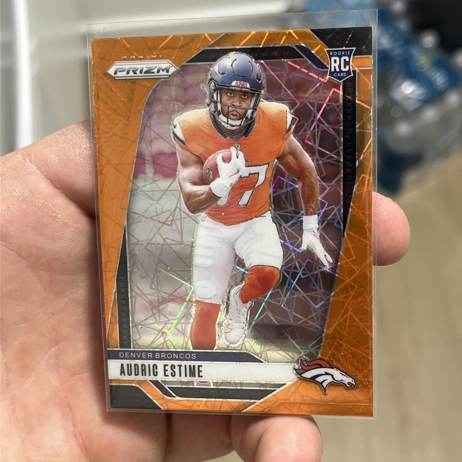 2024 Panini Prizm - Rookies Audric Estime #306 Lazer Prizm (RC) MINT COLOR MATCH