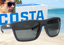 COSTA DEL MAR dark gray/gray PARGO polarized 580G sunglasses NEW IN BOX 