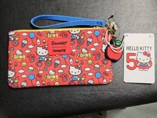 Loungefly - Sanrio Hello Kitty 50th Anniversary Wristlet Nylon Pouch