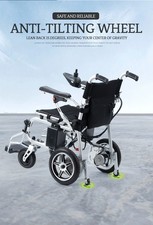 Ultra Lightweight Electric Wheelchair 264lb Capacity Comfortable For Travel US