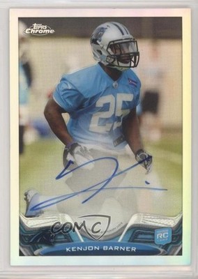 2013 Topps Chrome Rookie Refractor Auto 51/150 Kenjon Barner #178 Auto RC w3h