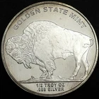 Golden State Mint 1/2 Oz .999 Silver Buffalo Nickel Round!