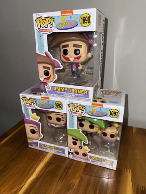 The Fairly Odd Parents Timmy Turner, Wanda, Cosmo & Poof POP 3 Set Funko New